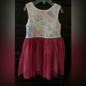 Floral Pink Kids Dress